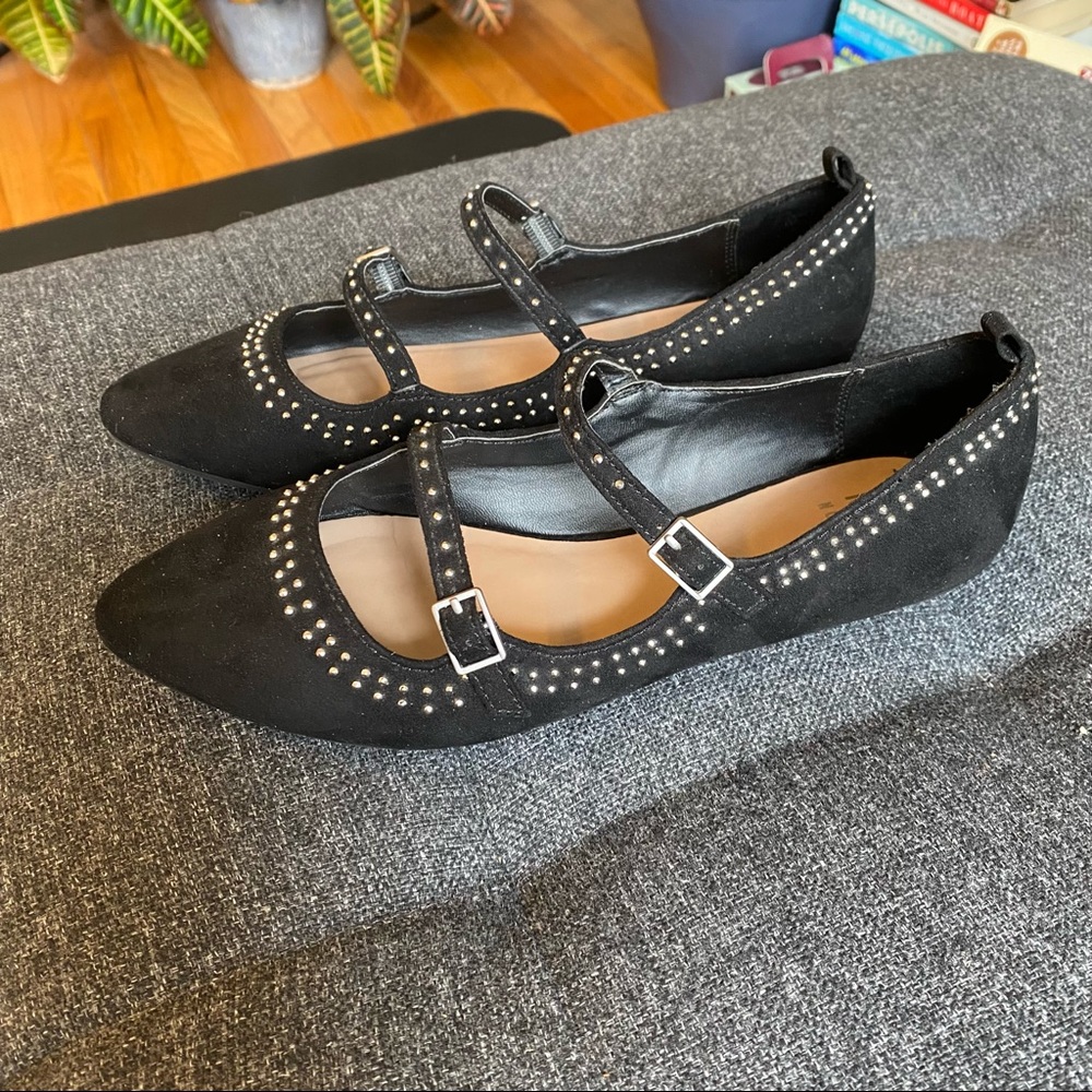 Mix No. 6 Black Flats - Picture 2 of 7